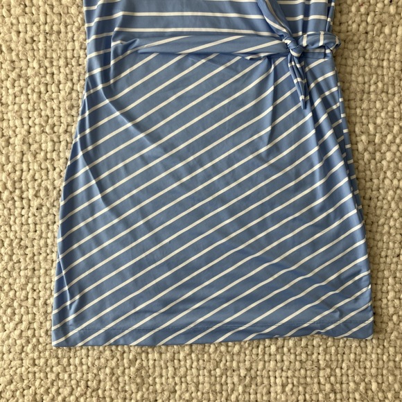 Vineyard Vines Performance Dress Womens Small Blue Athleisure Nautical Striped - Picture 4 of 10